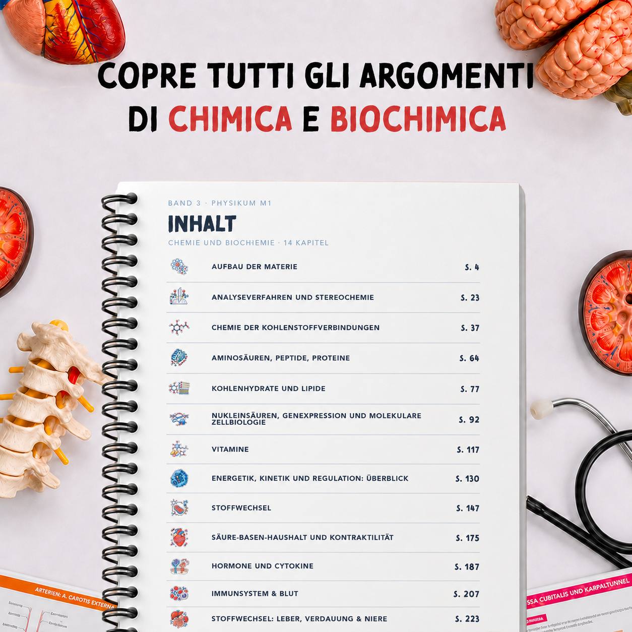 Band 3 — Biochemie & Chemie — indice dei capitoli (INHALT)