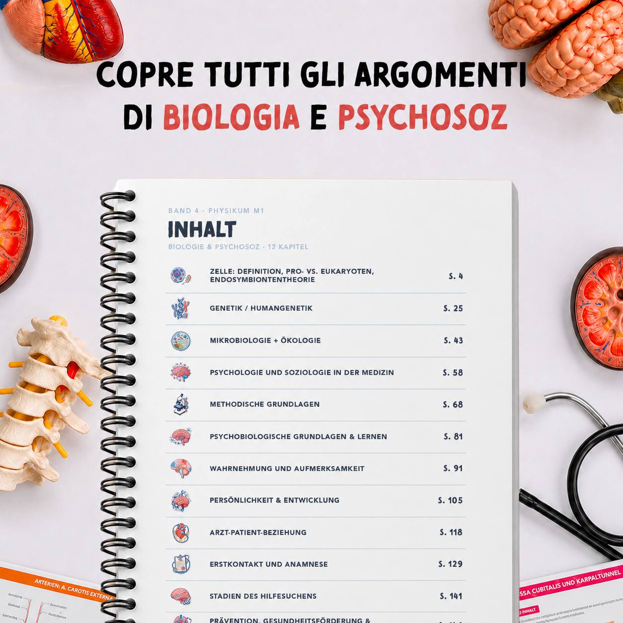 Band 4 — Biologie & PsychSoz — indice dei capitoli (INHALT)