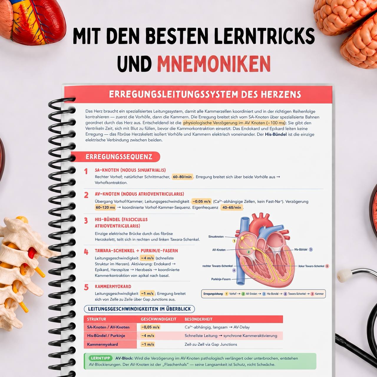 Band 2 — Physiologie & Physik — die besten Merktricks und Eselsbrücken