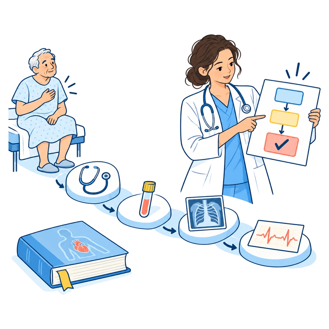 Klinisches Denken Schritt für Schritt: vom Patienten über die Befunde zur Entscheidung